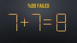 Move 1 Stick To Fix The Equation-Matchstick Puzzle-4K