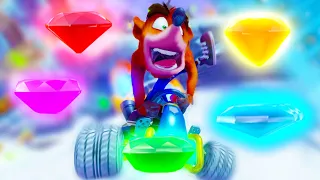 Crash Team Racing Nitro-Fueled - All Color Gems | Gameplay 4K