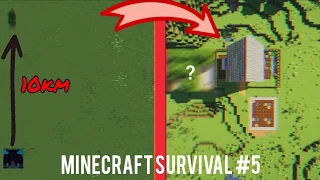 Nareszcie nie musze tyle chodzić po drewno... | Minecraft survival #5🌳