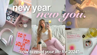 NEW YEAR RESET 2024 🍵 healthy habits, cleaning, & new year prep