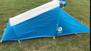 Sierra Designs Light Year 1 tent, first look and over night test