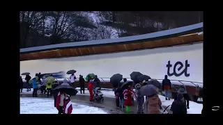 Markus Treichl Crash in Sigulda 2-man World Cup 2023