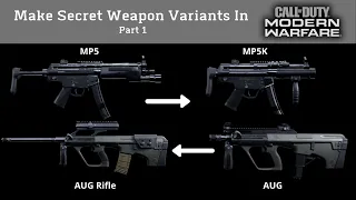 Call of Duty Modern Warfare - How To Create Hidden Weapons Part 1