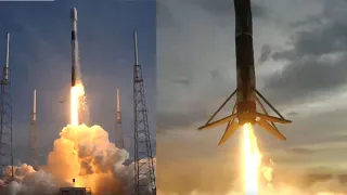 Falcon 9 launches SATRIA-1 and Falcon 9 first stage landing