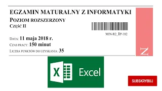 Excel Informatyka rozszerzona 2018