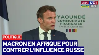 Macron en Afrique pour contrer l'influence Russe