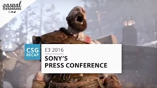 Sony's Press Conference Recap - E3 2016