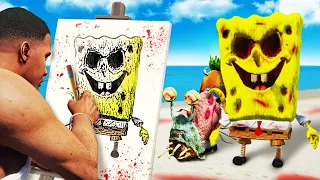 Do NOT Draw CURSED SPONGEBOB In GTA 5 (Mods)