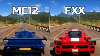 Forza Horizon 5: Maserati MC12 Corsa vs Ferrari FXX - Drag Race