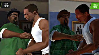 GTA San Andreas 2021 Full Remastered Vs 2004 4K Graphics Comparison