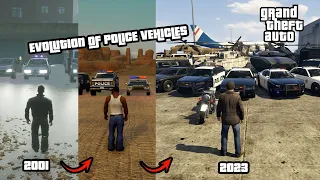 POLICE vehicles in GTA SERIES| EVOLUTION OF POLICE VEHICLES (2001-2023)