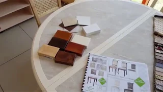 Стулья и столы из массива березы
