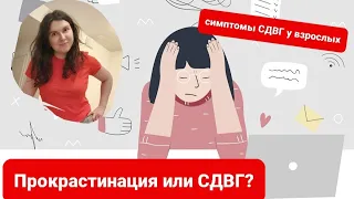 Прокрастинация или СДВГ? Симптомы и Вилы СДВГ, Лечение, Что делать?.