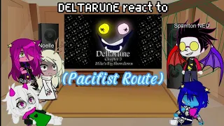 DELTARUNE react to "Mike's Big Showdown (Pacifist Route)" | Read Description | Gacha Reaction