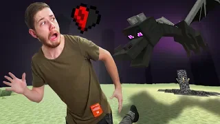 Fighting The Ender Dragon ON HARDCORE! | Minecraft