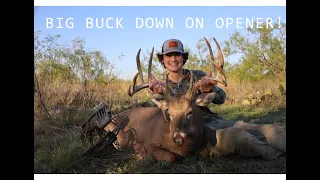 HUGE Texas BUCK With a BOW!! (UP CLOSE) | HuntingSZN