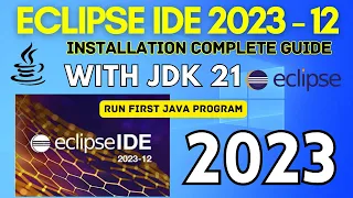 How to Install Eclipse IDE 2023-12 on Windows 10 with JDK 21 [ 2024 ] | Eclipse IDE with JDK 21