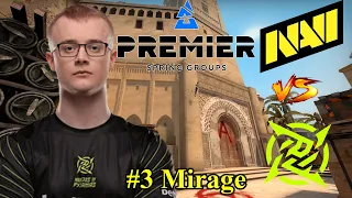 Ниндзя ультуют! NAVI vs NIP #3 Mirage Spring Groups BLAST Premier 2022 CS GO