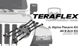 TeraFlex Install: JL/JLU Alpine All 8 Flexarm Kit