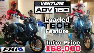 Mayroon na Bagong 180cc ADV Scoot  2024  FKM VENTURE ADV 180  - Super loaded sa TECH  178k