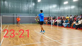 VINAY VS JACOB THOMAS SINGLES BADMINTON MATCH ASWIN PAUL MEMORIAL PART2