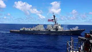 Arleigh Burke class guided missile destroyer USS Spruance DDG 111 Showcase Power