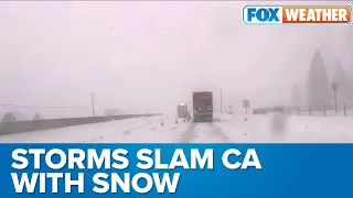 Parts of Sierra Nevada See 10 Feet of Snow, Travel Remains Treacherous