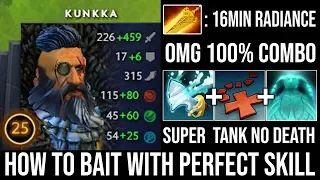 16Min Radiance [Kunkka] Fighting and Baiting to Kill on other Side - Next Lvl Dota 2 No Death