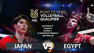 Japan vs Egypt | Volleyball Olympic QT 2023