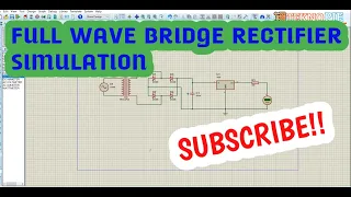 Full wave bridge rectifier simulation on proteus 8 Indonesia