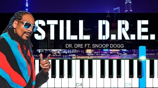 Still D.R.E. - Dr. Dre ft. Snoop Dogg [Piano Tutorial] | SHEET MUSIC + MIDI 🔥