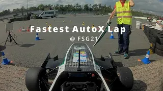 Fastest AutoX Lap | Formula Student Germany 2021 | GreenTeam Uni Stuttgart