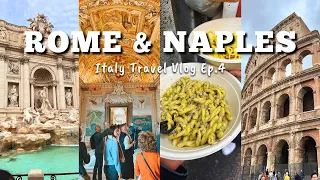 Best Pasta/Pizza in Rome & Naples! | Italy Travel Vlog Ep.4: Colosseum, Trevi Fountain, Vatican City