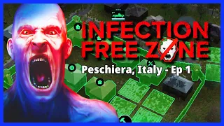 Can I SURVIVE 100 DAYS in the Zombie Apocalypse? - INFECTION FREE ZONE - Peschiera, Italy - Ep 1