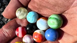 River Dump Vintage Marbles ~ Marble Hunting