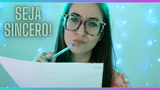 ASMR: ENTREVISTA DE EMPREGO COM PERGUNTAS CONSTRANGEDORAS E PESSOAIS 🫢