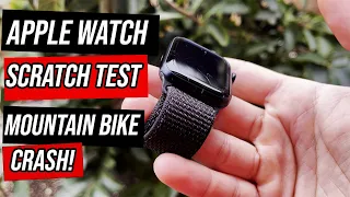 Apple Watch Series 7 Mountain Bike crash Scratch test!