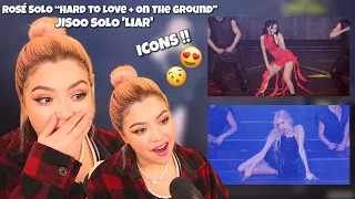 [REACTION] ROSÉ SOLO “Hard to Love + On the Ground” & JISOO SOLO 'LIAR'