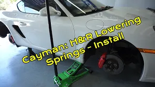 Porsche Cayman 987.2 - H&R Spring Install DIY