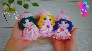 I made cute little sock souvenir dolls🧦 They are beautiful and simple, anyone can do them😍