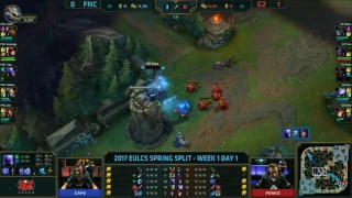 FNC Caps outplaying G2 Perkz