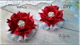 🌺 Цветы из ленты 🌺 Нарядные школьные бантики 🌺 Канзаши 🌺 DIY 🌺 Hand мade 🌺 Kanzashi 🌺