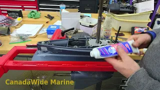 How to Inspect and replace your water pump impeller in a Yamaha 4 stroke outboard motor, 50 hp.