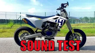 Husqvarna FS450 FMF Titanium Full System Install + Sound