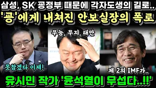 내쳐진 김성한 전 안보실장 입열다.. 유시민 '윤석열 무섭다'..삼성,SK 굥정부때문에 각자도생의 길로.. [오늘의정치]