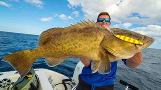 GIANT Grouper Left me SPEECHLESS! Slow pitch Jigging (Catch Clean Cook)