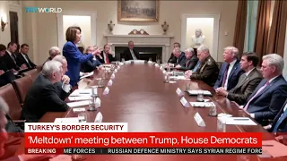 Trump and Pelosi clash in 'meltdown' meeting