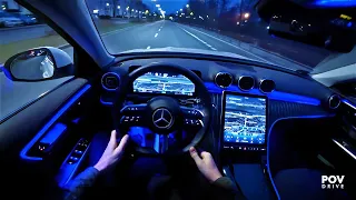 2024 Mercedes C Class — POV Night Drive /// POVDRIVE