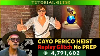 Cayo Perico Heist REPLAY Glitch SOLO 100% No PREP needed (Best 2 ways- UPDATED GUIDE After Patch)