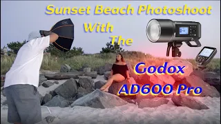 Beach Photoshoot + Godox AD600 Pro + Canon EOS R + One Light Setup